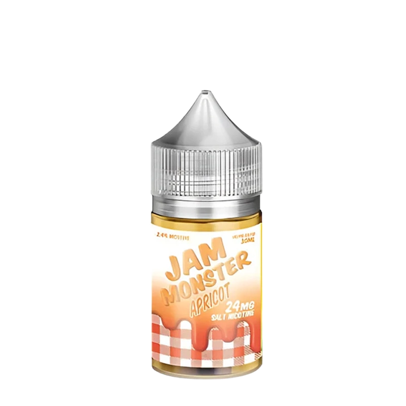 Jam Monster Apricot 30mL salt nicotine e-liquid bottle