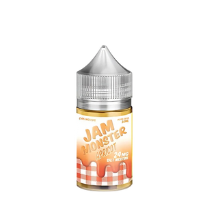 Jam Monster Apricot 30mL salt nicotine e-liquid bottle