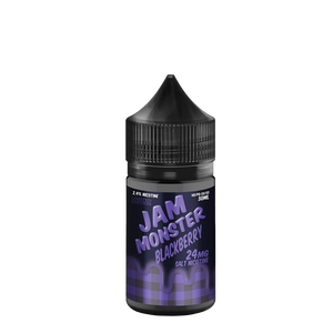Jam Monster Blackberry Limited Edition 30mL salt nicotine e-liquid bottle