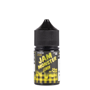 Jam Monster Lemon Limited Edition 30mL salt nicotine e-liquid bottle