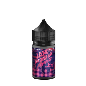 Jam Monster Mixed Berry Limited Edition 30mL salt nicotine e-liquid bottle