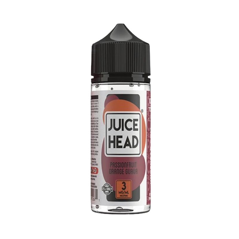 Juice Head Passionfruit Orange Guava 100mL e-liquid bottle