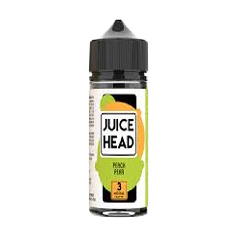 Juice Head Peach Pear 100mL e-liquid bottle
