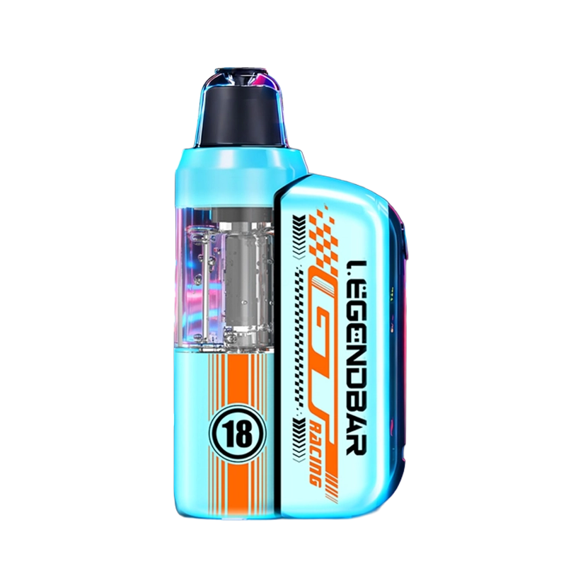 Legend Bar 50000 Puff Disposable - sleek black device with HD display screen, adjustable airflow ring, and premium metallic finish.