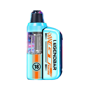 Legend Bar 50000 Puff Disposable - sleek black device with HD display screen, adjustable airflow ring, and premium metallic finish.