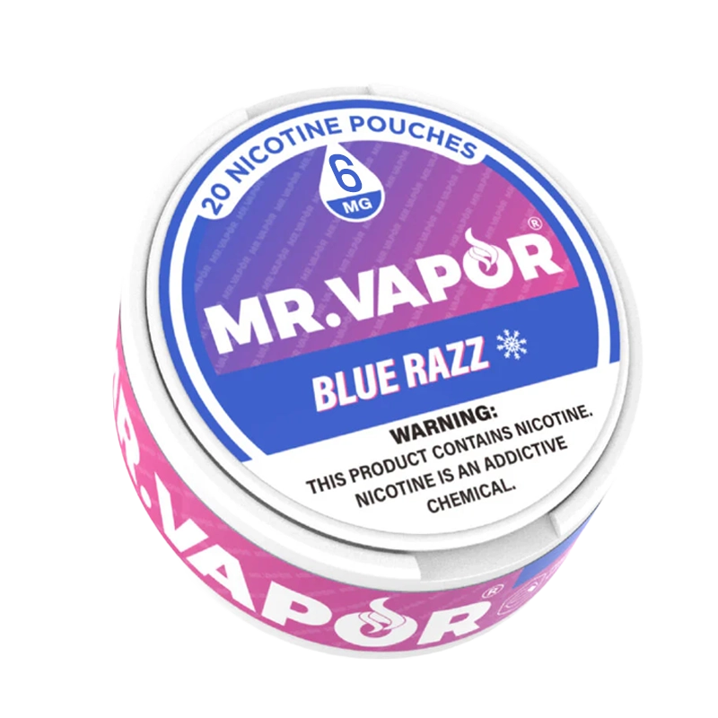 Mr. Vapor Nicotine Pouches - Blue Razz - Vape Demand
