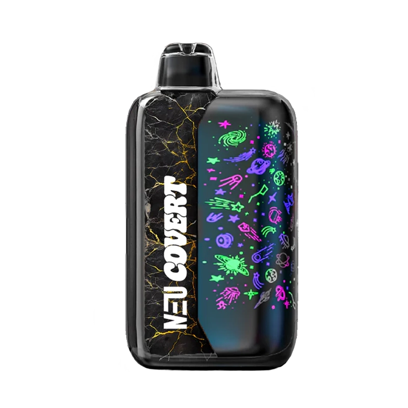 NEU Covert Pro Max 2 510 Battery - sleek black stealth battery with magnetic connection ring and USB charging port.
