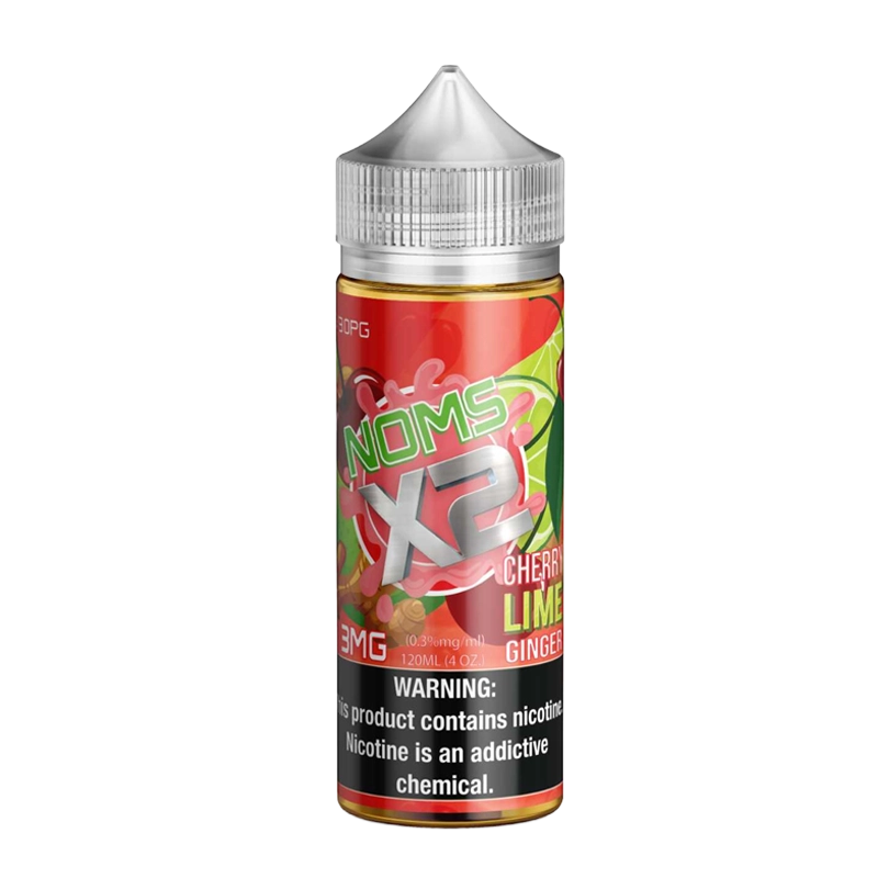 Noms X2 Cherry Lime Ginger 120mL e-liquid bottle