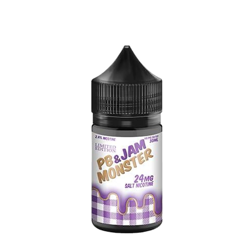 PB & Jam Monster Grape Limited Edition 30mL salt nicotine e-liquid bottle
