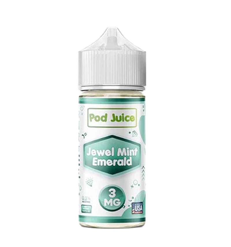 Pod Juice Jewel Mint Emerald 100mL premium salt nic e-liquid