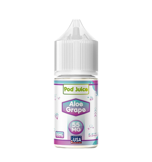 Pod Juice Aloe Grape 30mL botanical grape salt nic bottle
