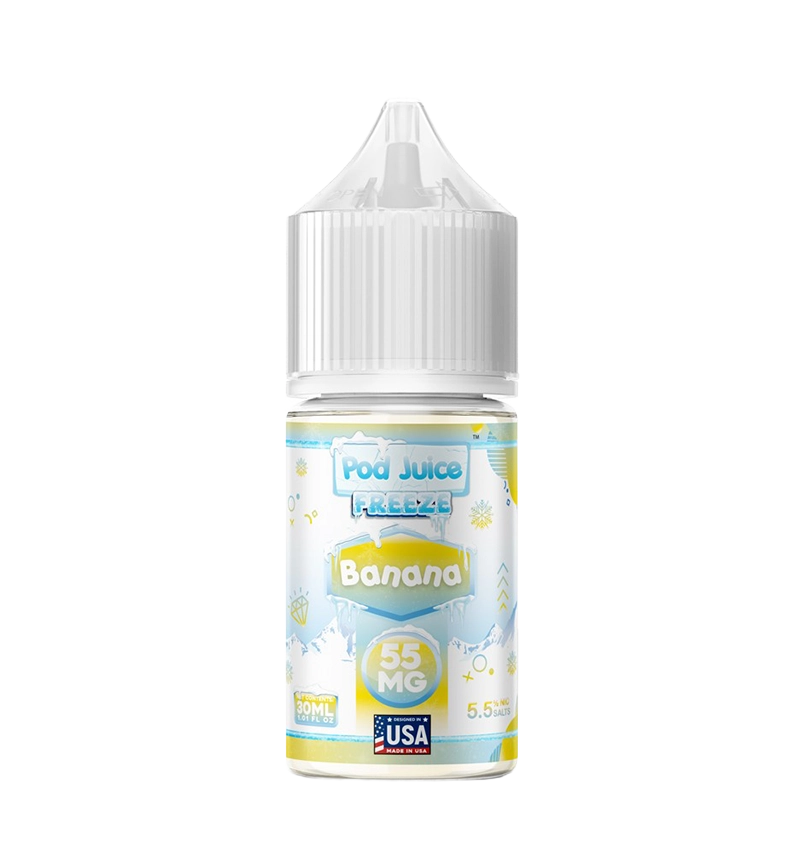 Pod Juice Banana Freeze 30mL salt nic bottle