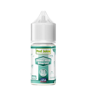 Pod Juice Jewel Mint Emerald 30mL ultra-premium salt nic bottle