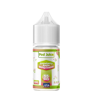 Pod Juice Strawberry Apple Watermelon 30mL triple fruit salt nic bottle