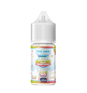 Pod Juice Strawberry Apple Watermelon Freeze 30mL icy trio fruit salt nic bottle