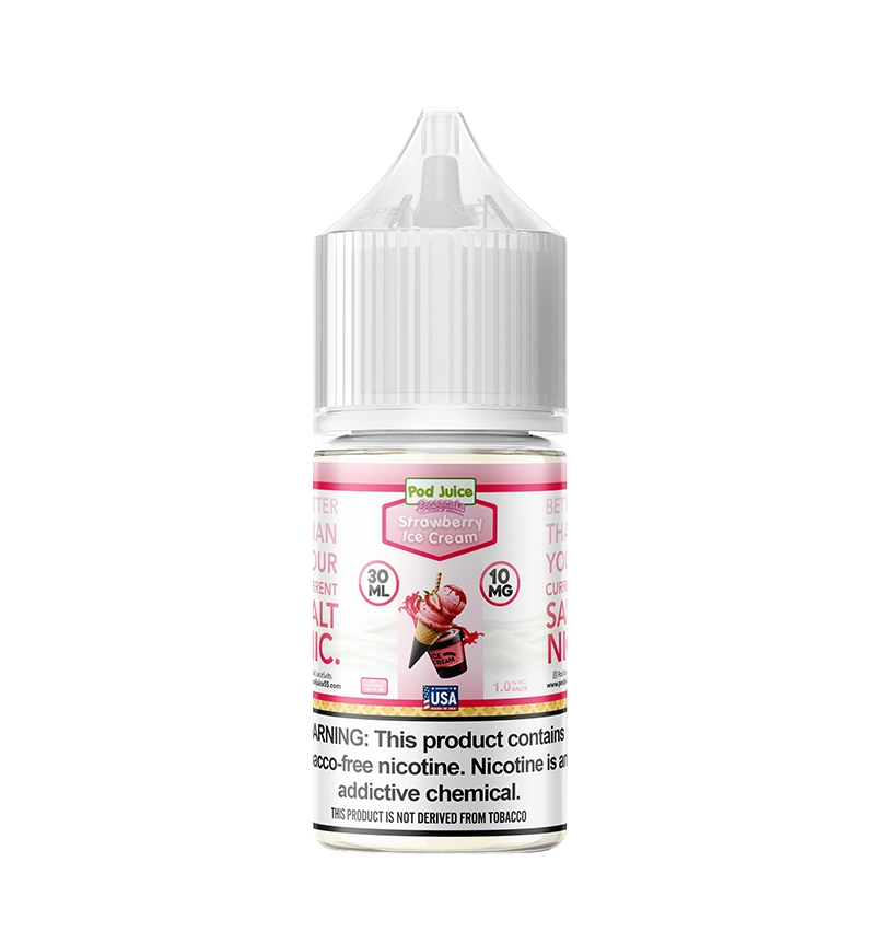 Pod Juice Strawberry Ice Cream 30mL salt nic bottle