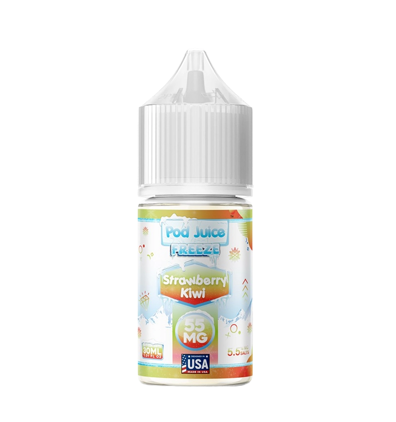 Pod Juice Strawberry Kiwi Freeze 30mL icy fruit salt nic bottle