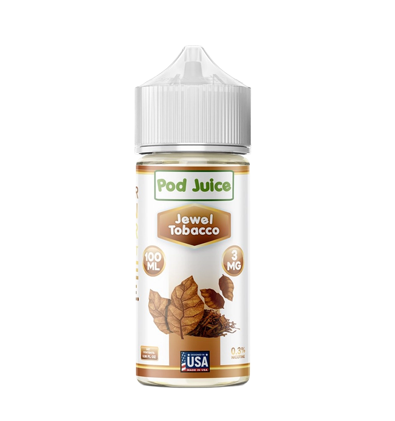 Pod Juice Jewel Tobacco 100mL salt nic vape juice