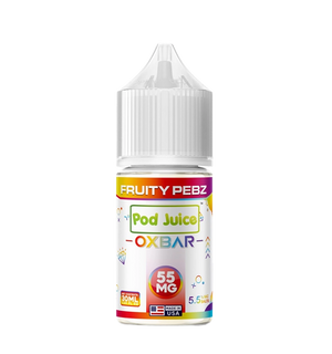 Pod Juice x OXBAR Fruity Pebz 30mL cereal salt nic bottle