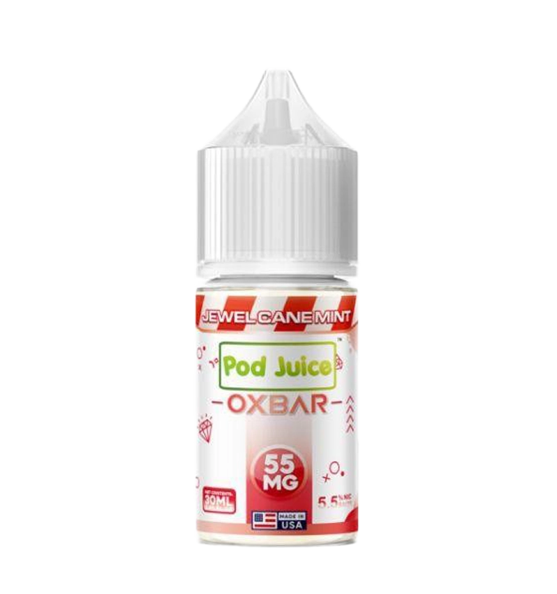 Pod Juice x OXBAR Jewel Cane Mint 30mL premium mint salt nic bottle