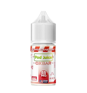 Pod Juice x OXBAR Jewel Cane Mint 30mL premium mint salt nic bottle