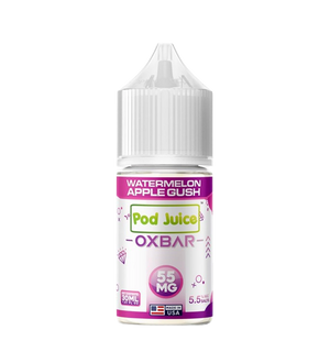 Pod Juice x OXBAR Watermelon Apple Gush 30mL fruit salt nic bottle