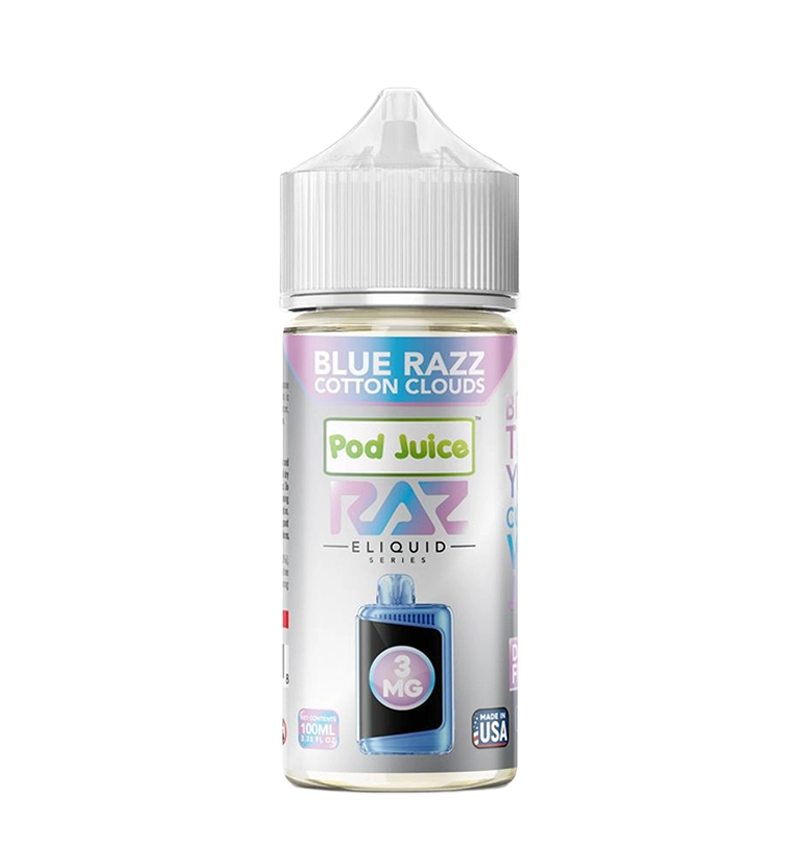 Pod Juice x RAZ - Blue Razz Cotton Clouds 100mL