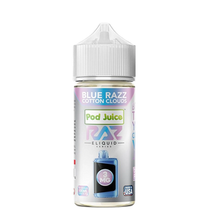Pod Juice x RAZ - Blue Razz Cotton Clouds 100mL