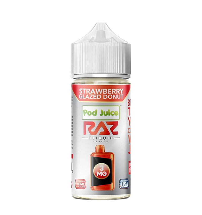 Pod Juice x RAZ - Strawberry Glazed Donut 100mL