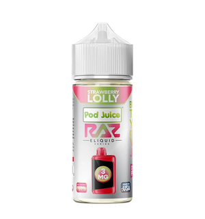 Pod Juice x RAZ - Strawberry Lolly 100mL