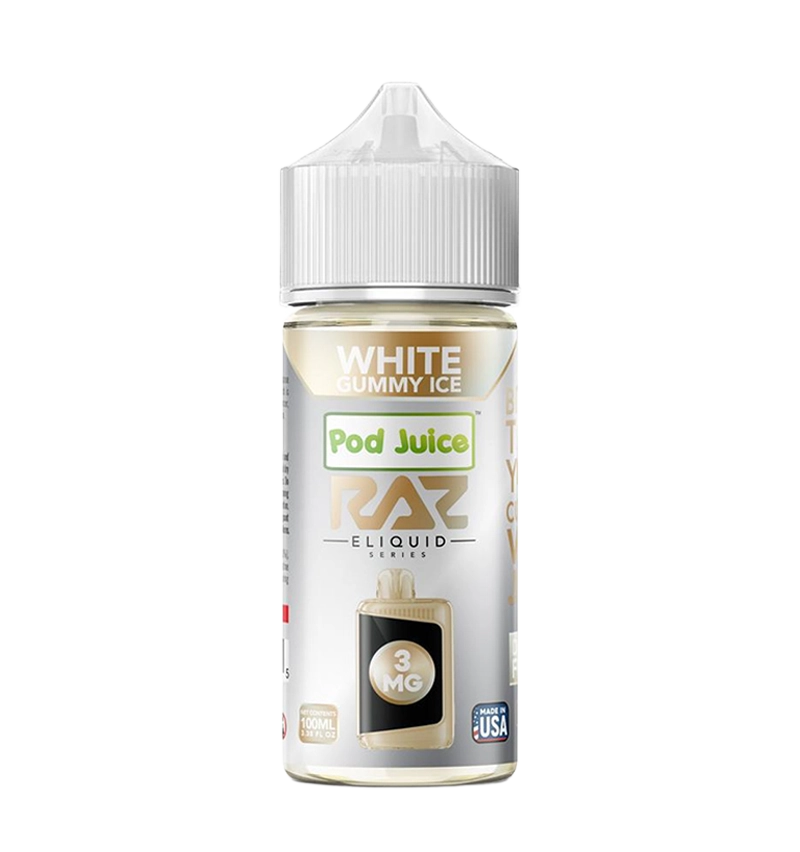 Pod Juice x RAZ -  White Gummy Ice 100mL