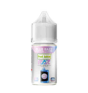 Pod Juice x RAZ Blue Razz Cotton Clouds 30mL candy salt nic bottle