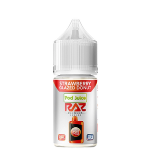 Pod Juice x RAZ Strawberry Glazed Donut 30mL collab bottle