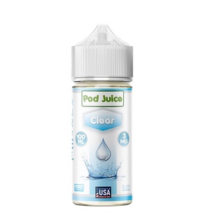 Pod Juice Clear 100mL unflavored salt nic e-liquid