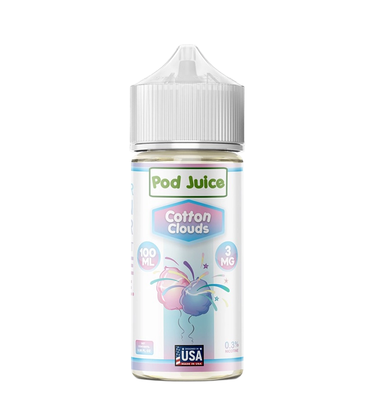 Pod Juice Cotton Clouds 100mL salt nic vape juice