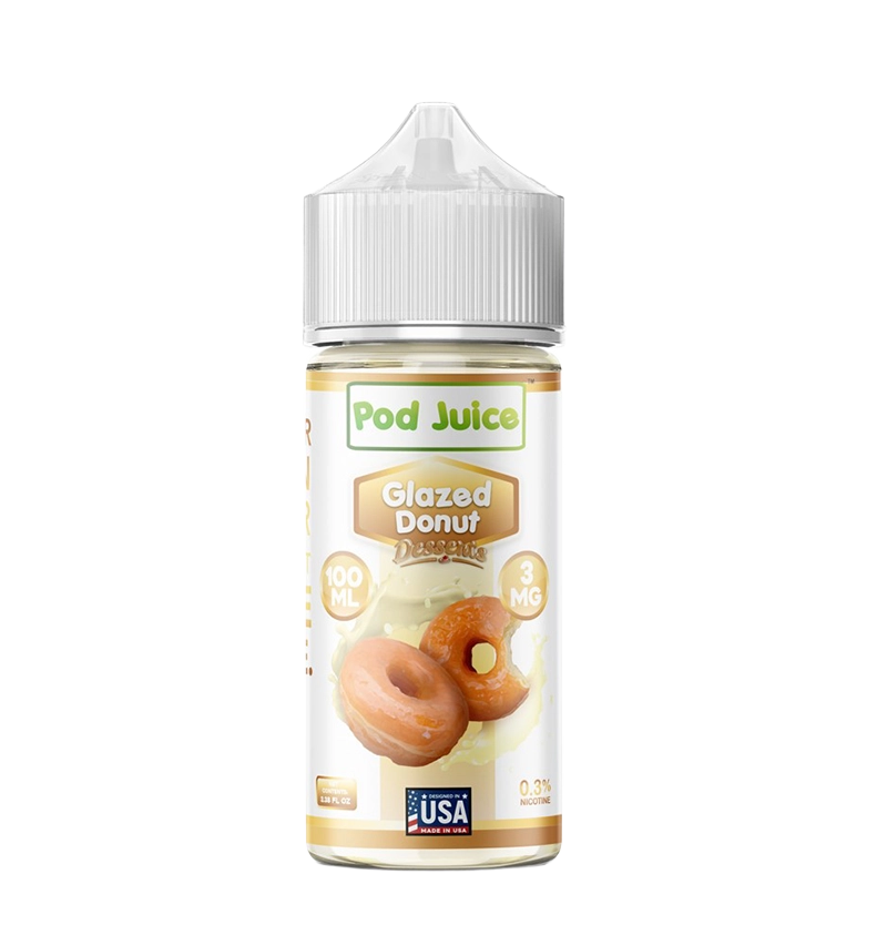Pod Juice Glazed Donut Peblz Desserts Edition 100mL bottle