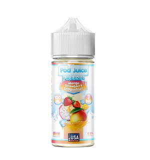 Pod Juice Mango Strawberry Dragonfruit Freeze 100mL salt nic vape juice