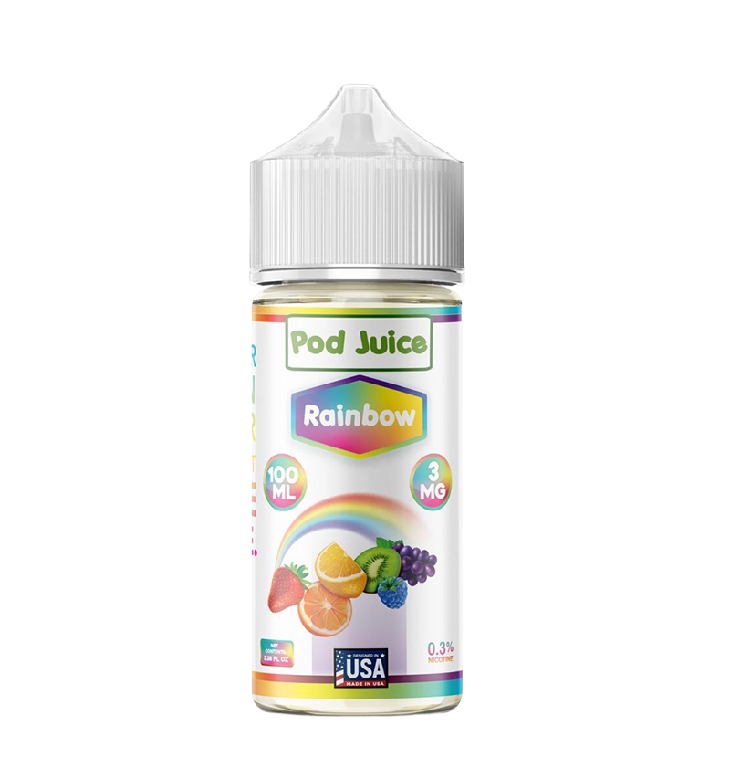 Pod Juice Rainbow 100mL salt nic vape juice