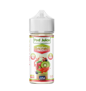 Pod Juice Strawberry Kiwi Pomberry 100mL salt nic vape juice