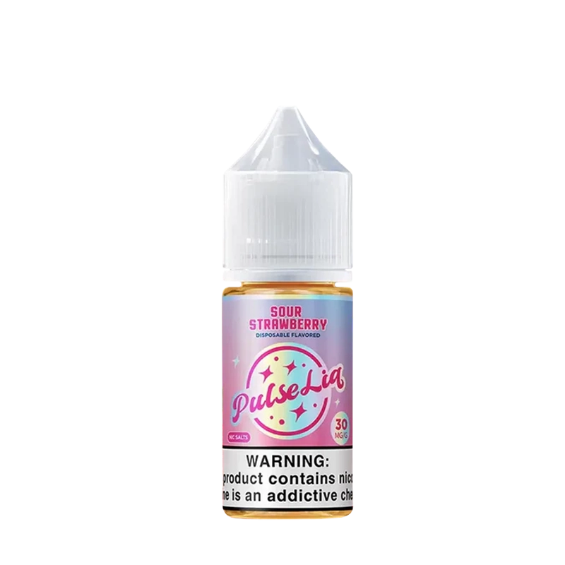 Pulse Liq Salts Sour Strawberry 30mL nicotine salt e-liquid bottle