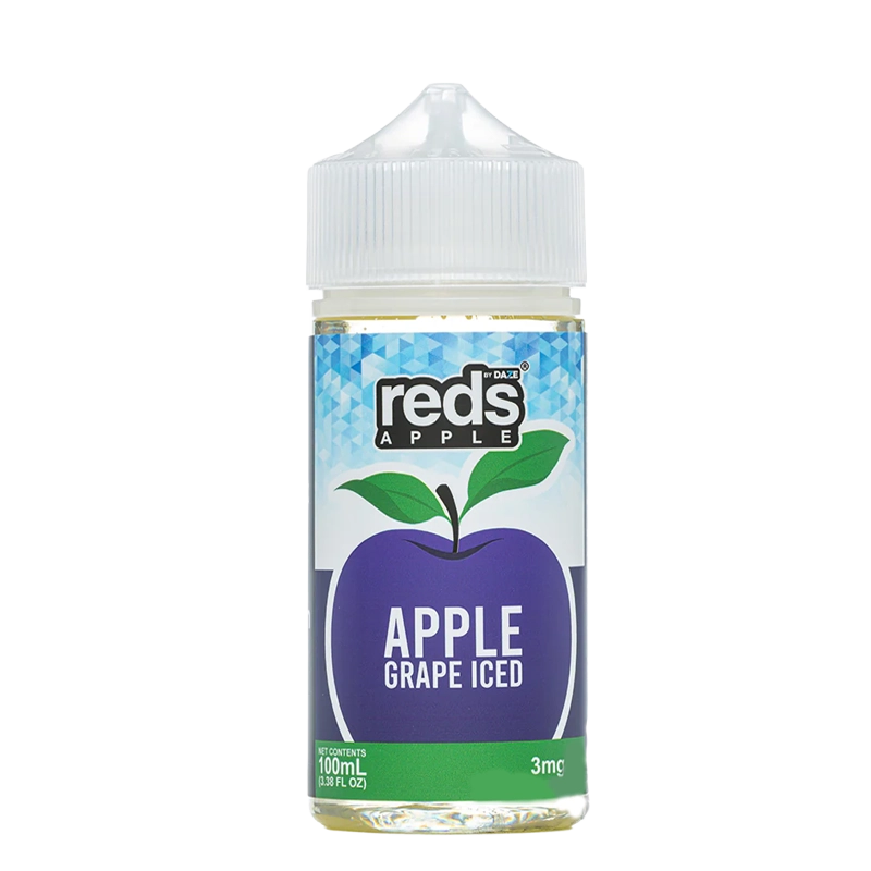 Reds Apple Grape ICED 100mL e-liquid bottle
