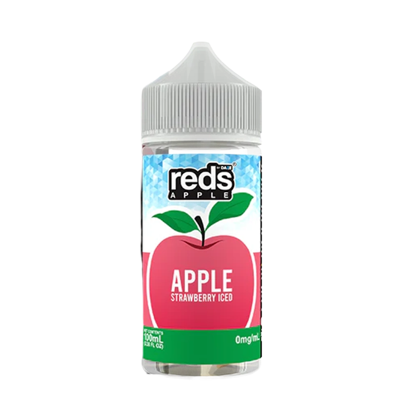 Reds Apple Strawberry ICED 100mL e-liquid bottle