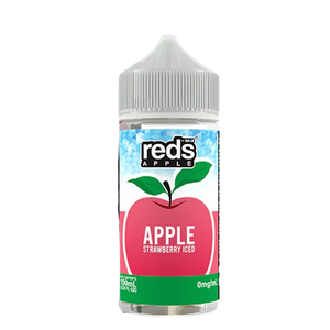 Reds Apple Strawberry ICED 100mL e-liquid bottle