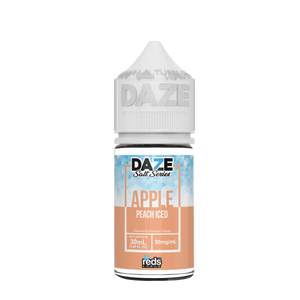 Reds Apple Peach ICED 30mL salt nicotine e-liquid bottle