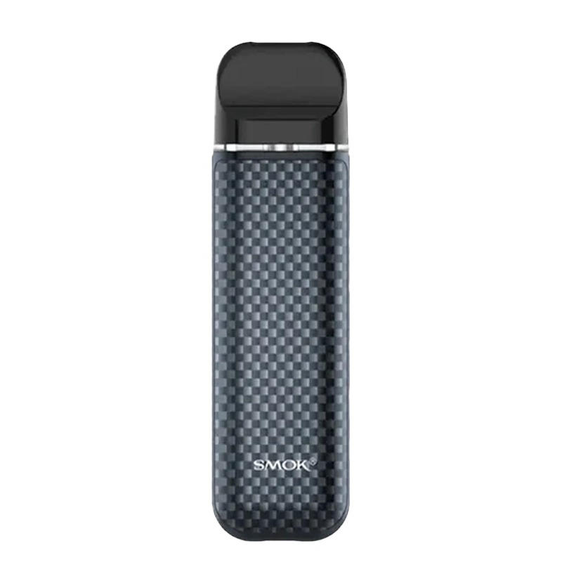 SMOK Novo 3 25W Pod Kit - compact matte black device with LED indicator light and 2ml refillable pod installed.