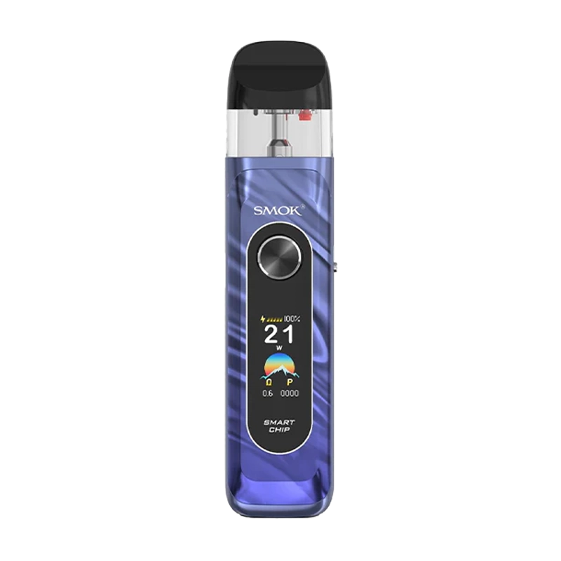 SMOK Novo 6 Ultra 40W Pod Kit - sleek device with 1.65" color touchscreen display and 3mL refillable pod installed.