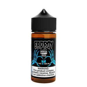 SadBoy Blue Happy End 100mL e-liquid bottle