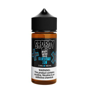 SadBoy Blueberry Jam 100mL e-liquid bottle