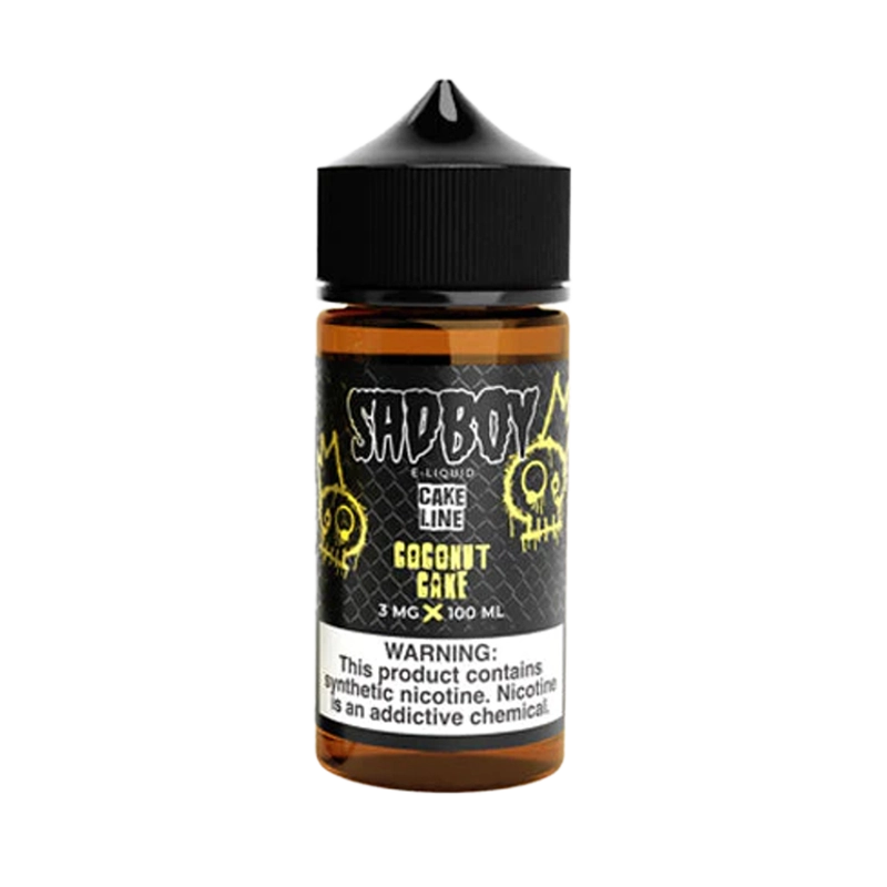SadBoy Coconut Cake 100mL e-liquid bottle