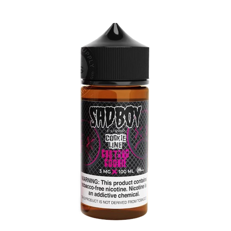 SadBoy Custard Cookie 100mL e-liquid bottle